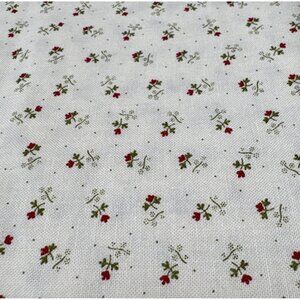 Floral Gatherings by Primitive Gatherings Cotton Fabric 1/2 yard x 44" Cream wit